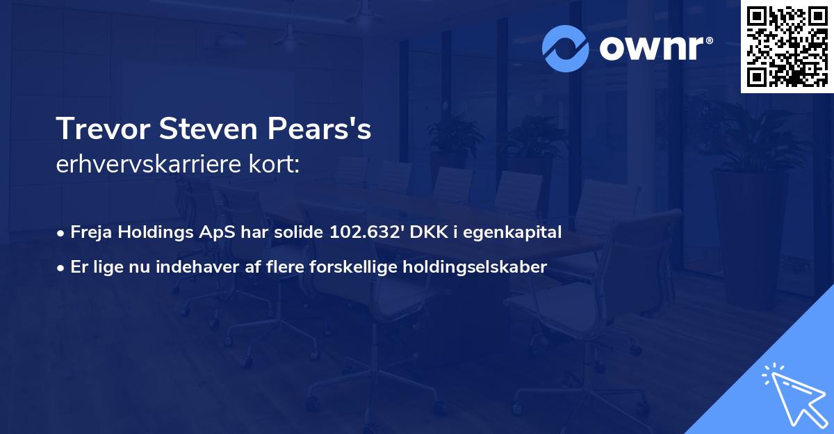 Trevor Steven Pears's erhvervskarriere kort