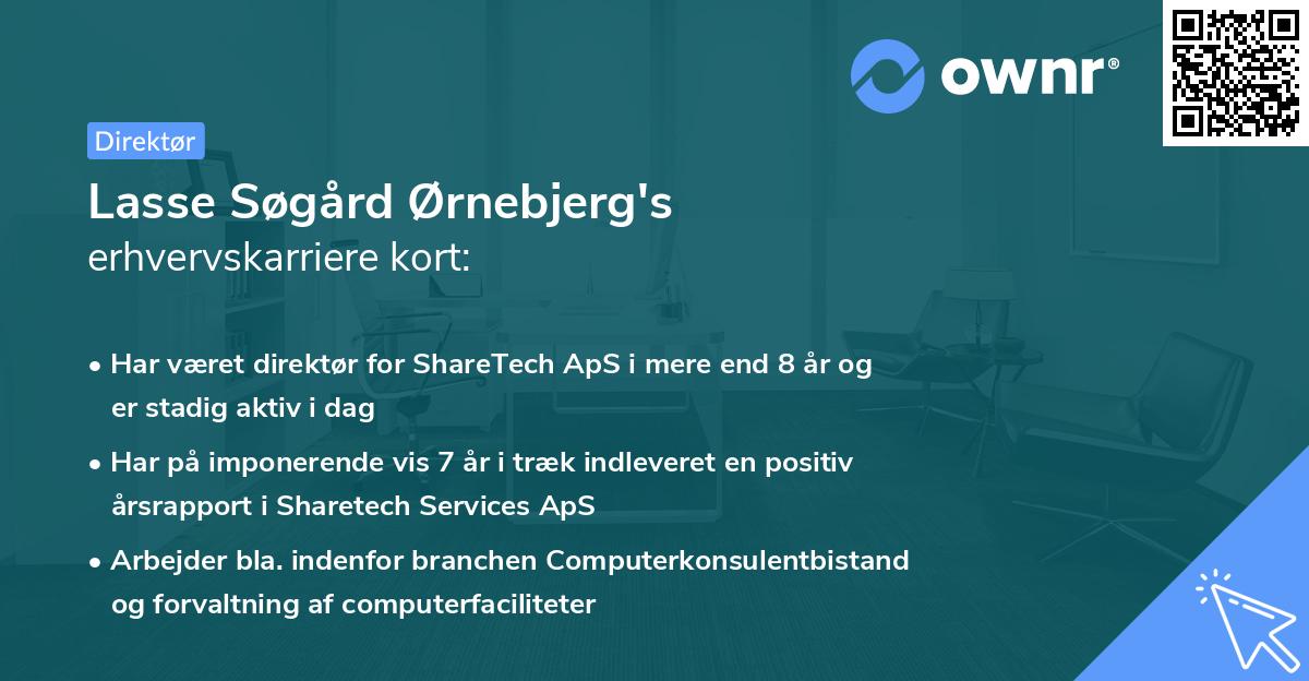 Lasse Søgård Ørnebjerg's erhvervskarriere kort