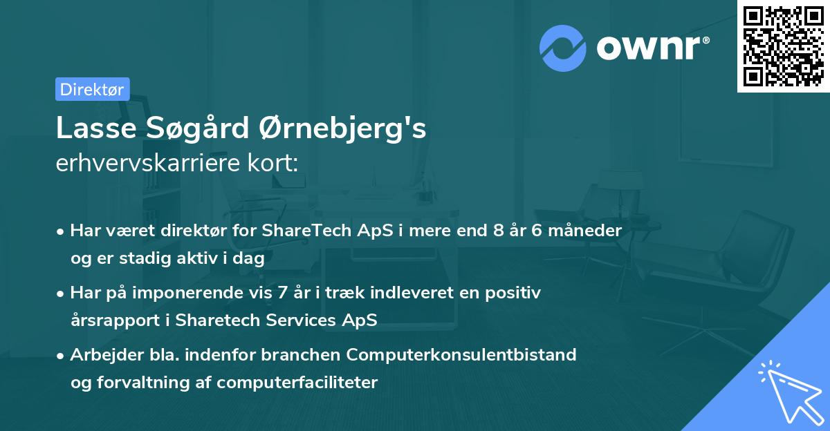 Lasse Søgård Ørnebjerg's erhvervskarriere kort