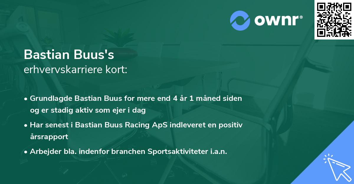 Bastian Buus's erhvervskarriere kort