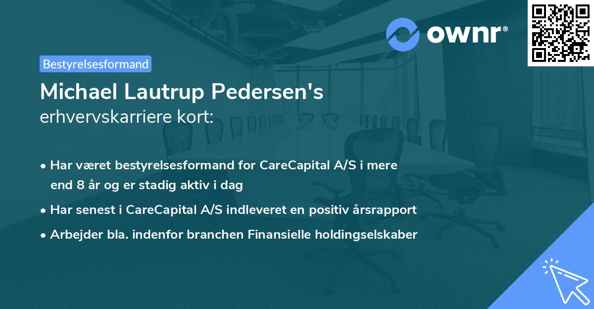 Michael Lautrup Pedersen's erhvervskarriere kort