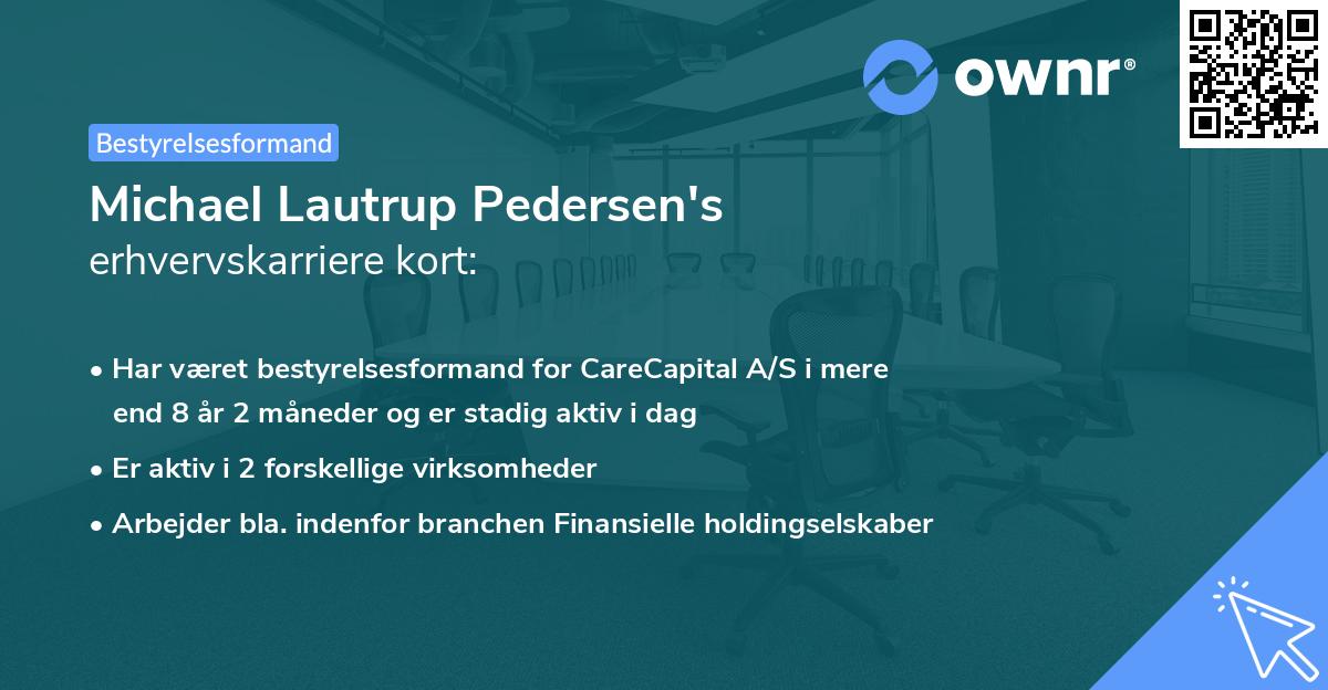 Michael Lautrup Pedersen's erhvervskarriere kort