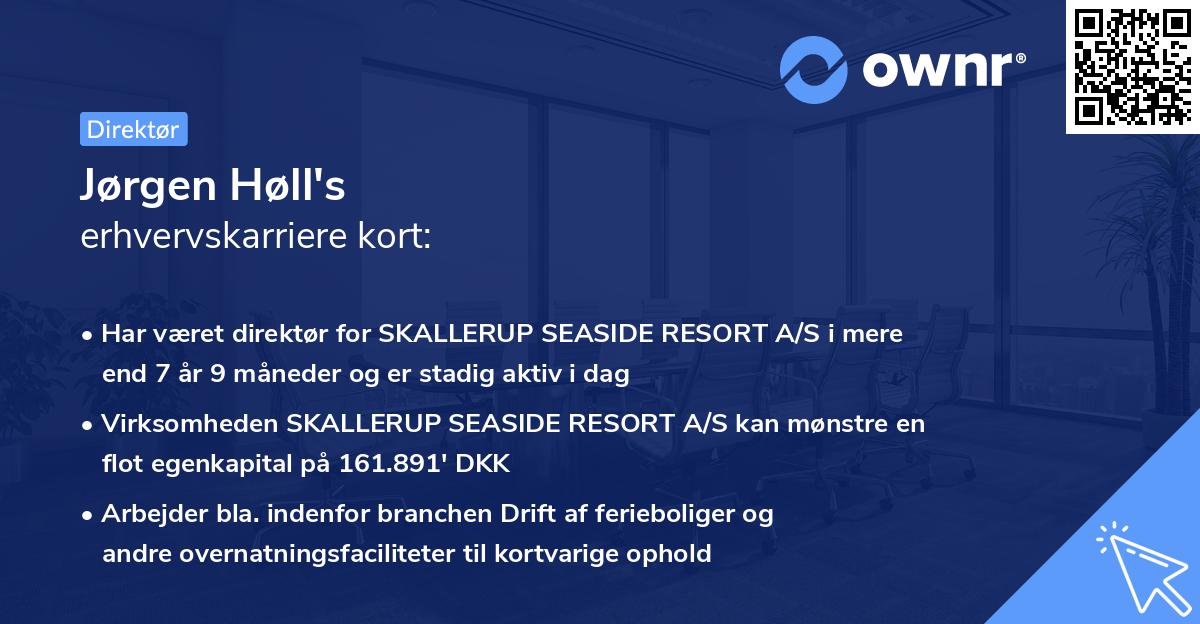 Jørgen Høll's erhvervskarriere kort