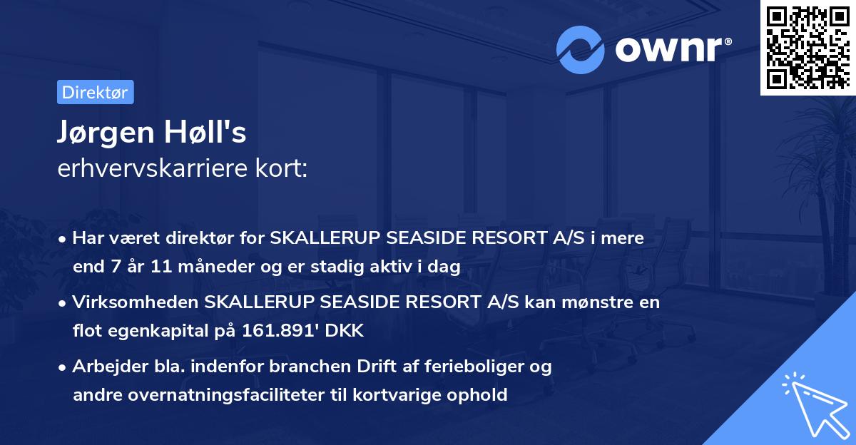 Jørgen Høll's erhvervskarriere kort