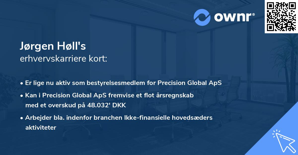Jørgen Høll's erhvervskarriere kort