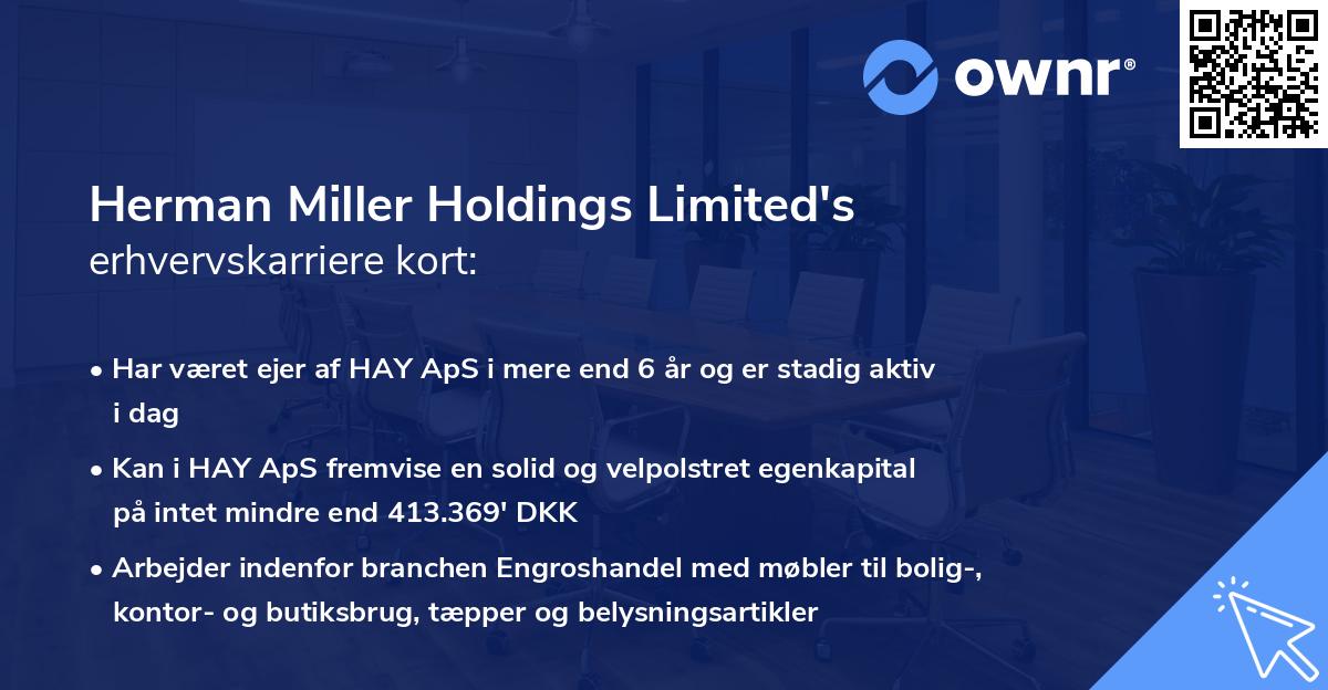 Herman Miller Holdings Limited's erhvervskarriere kort