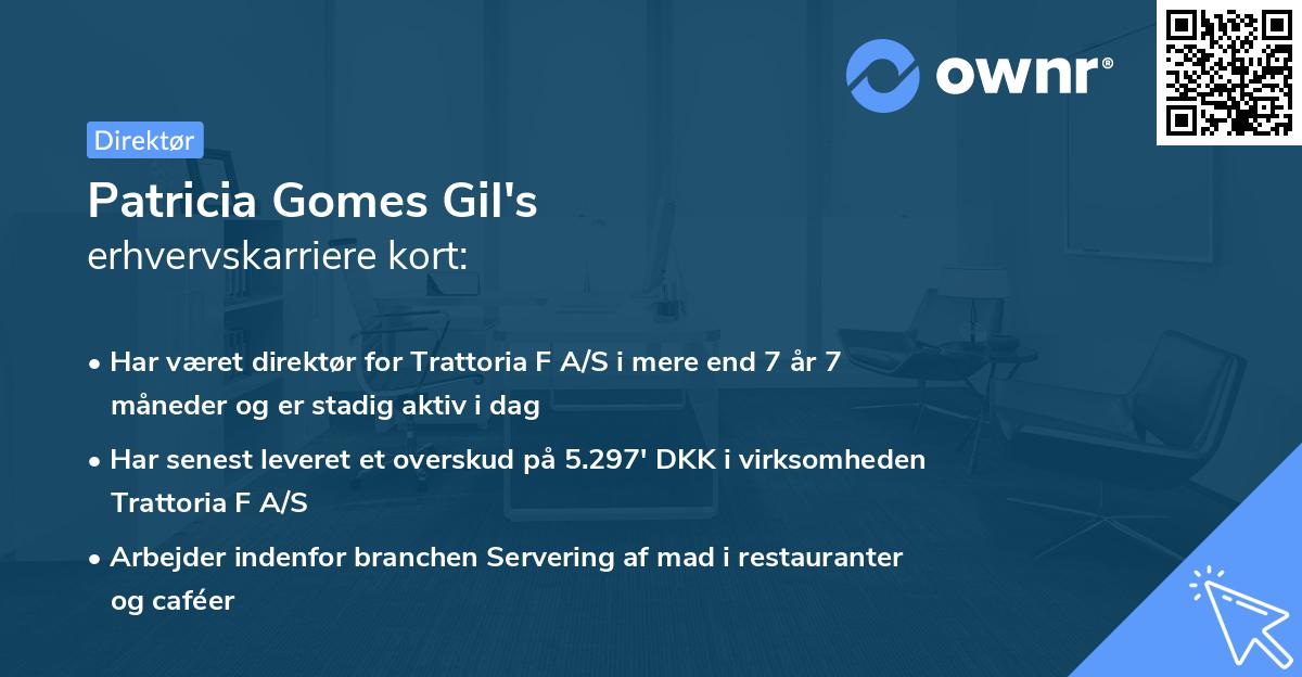 Patricia Gomes Gil's erhvervskarriere kort