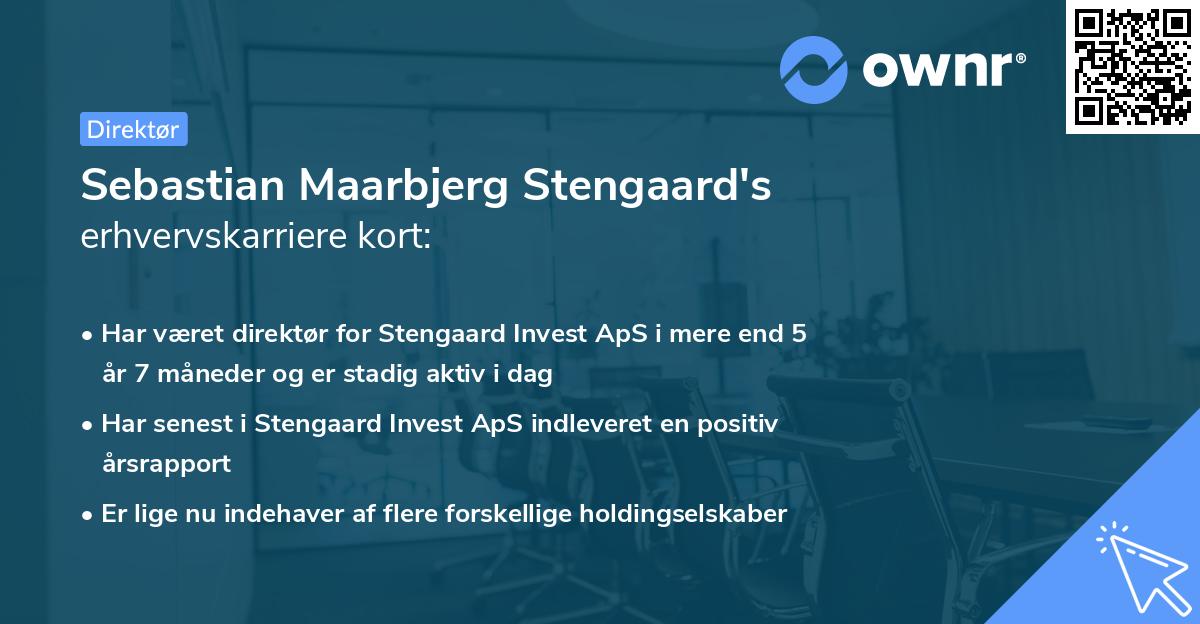 Sebastian Maarbjerg Stengaard's erhvervskarriere kort