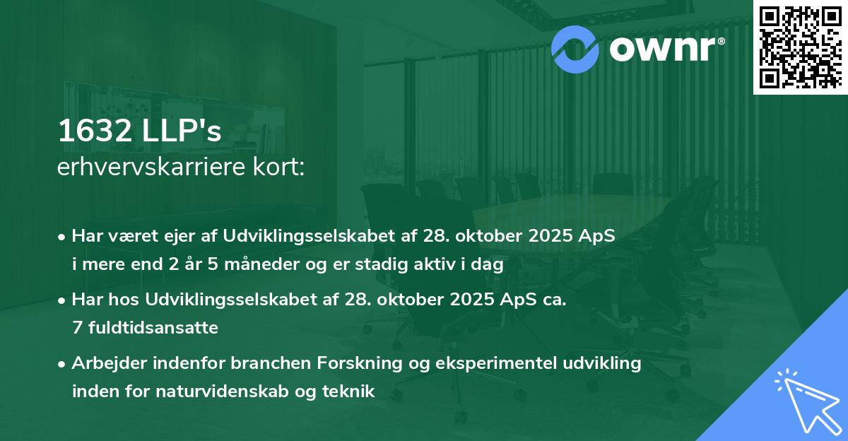 1632 LLP's erhvervskarriere kort