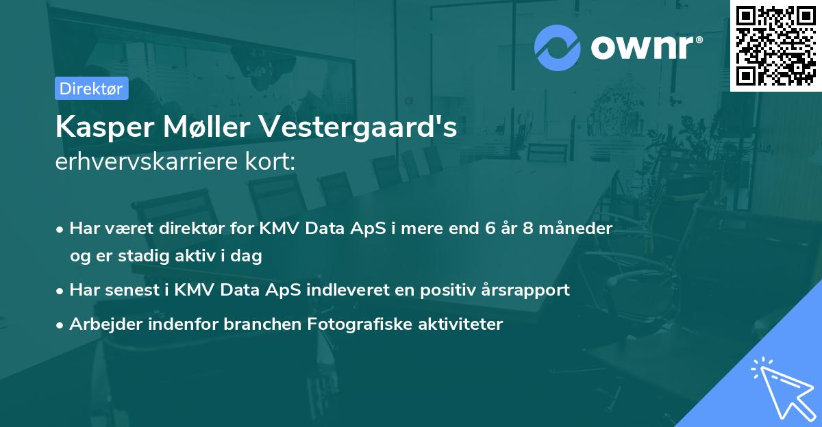 Kasper Møller Vestergaard's erhvervskarriere kort