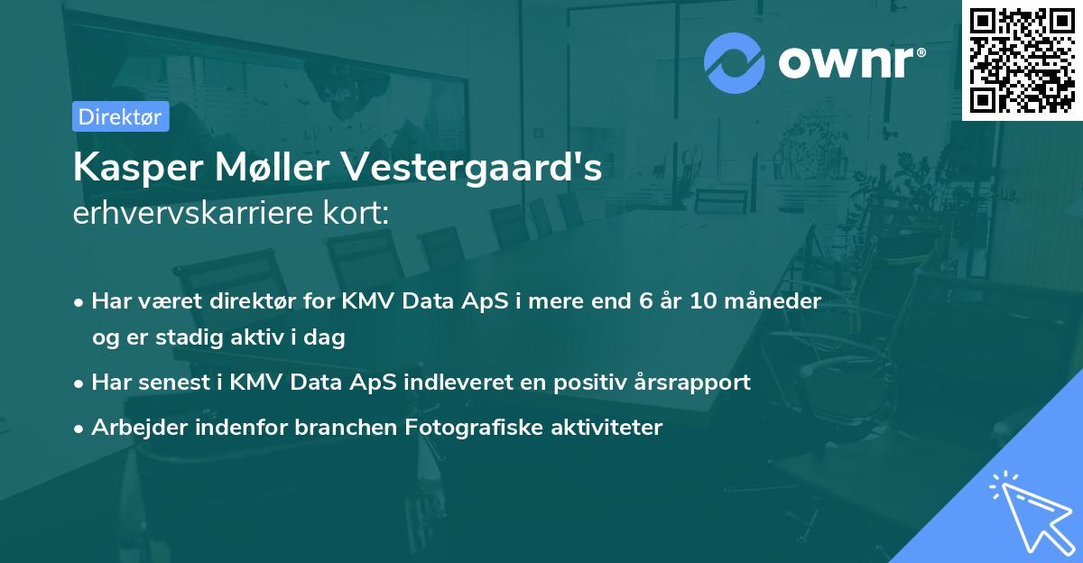 Kasper Møller Vestergaard's erhvervskarriere kort