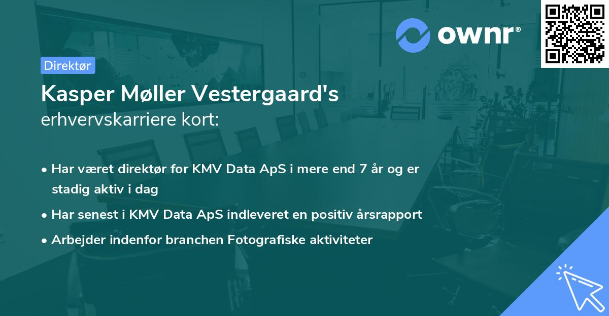 Kasper Møller Vestergaard's erhvervskarriere kort