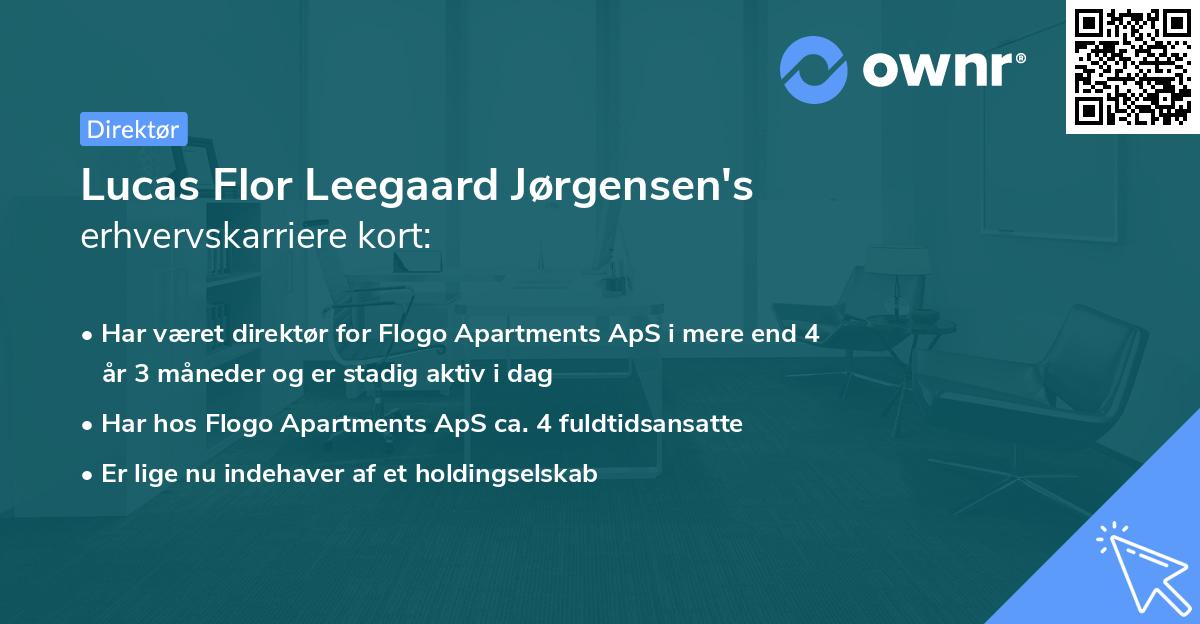 Lucas Flor Leegaard Jørgensen's erhvervskarriere kort