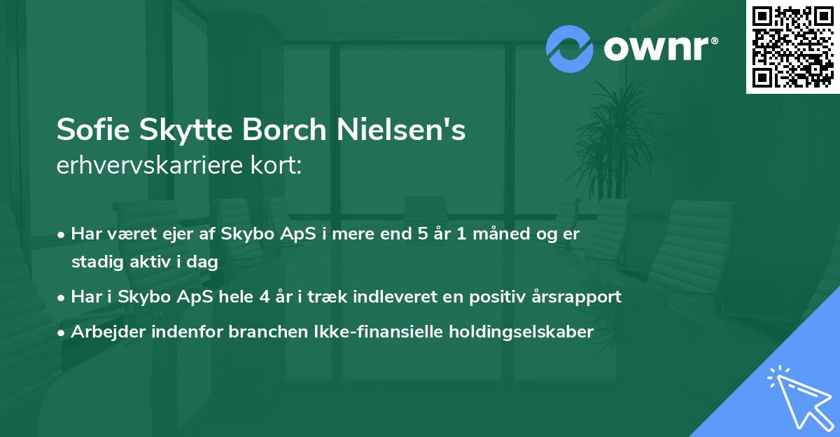 Sofie Skytte Borch Nielsen's erhvervskarriere kort