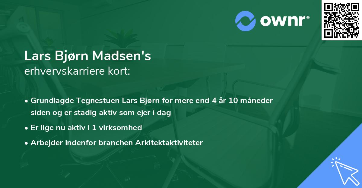 Lars Bjørn Madsen's erhvervskarriere kort