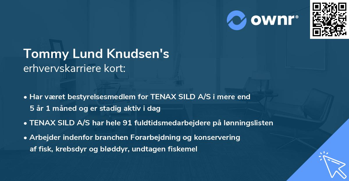 Tommy Lund Knudsen's erhvervskarriere kort