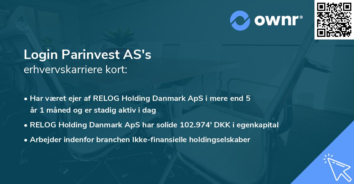 Login Parinvest AS's erhvervskarriere kort