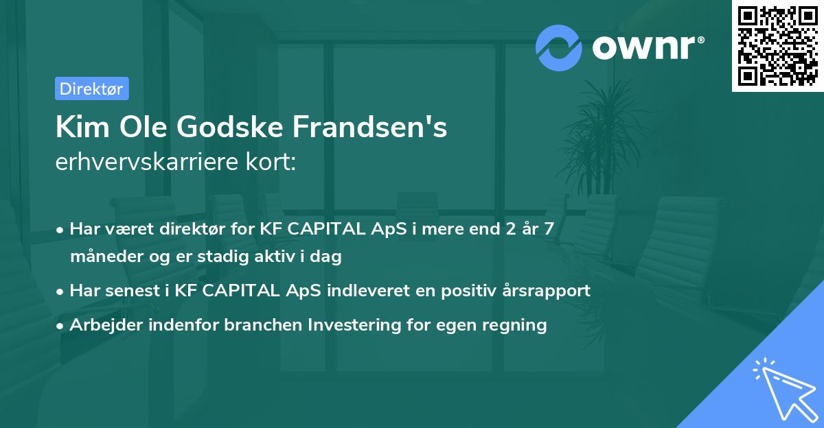 Kim Ole Godske Frandsen's erhvervskarriere kort