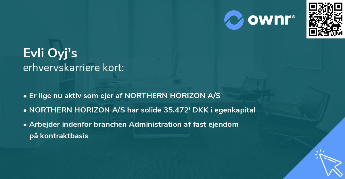 Evli Oyj's erhvervskarriere kort