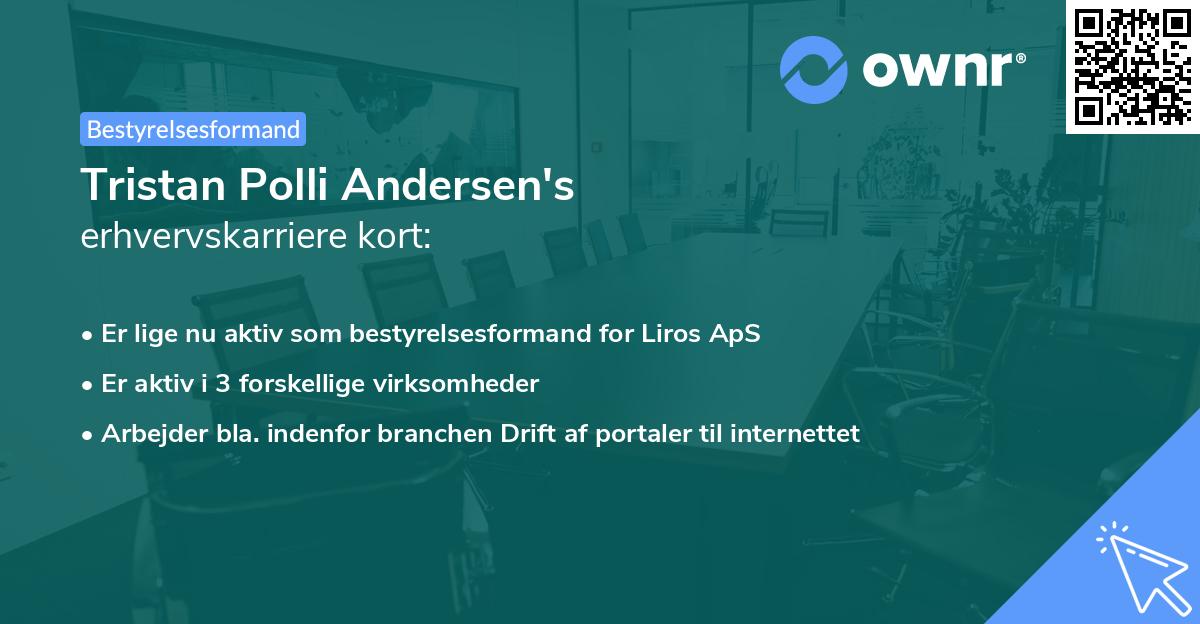 Tristan Polli Andersen's erhvervskarriere kort