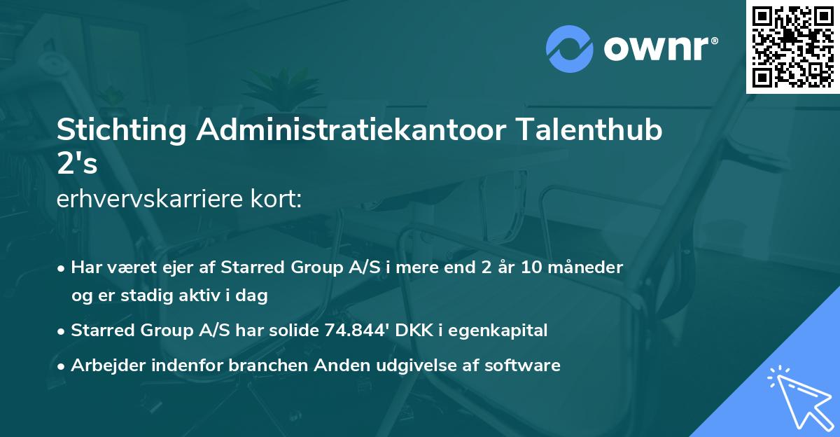 Stichting Administratiekantoor Talenthub 2's erhvervskarriere kort