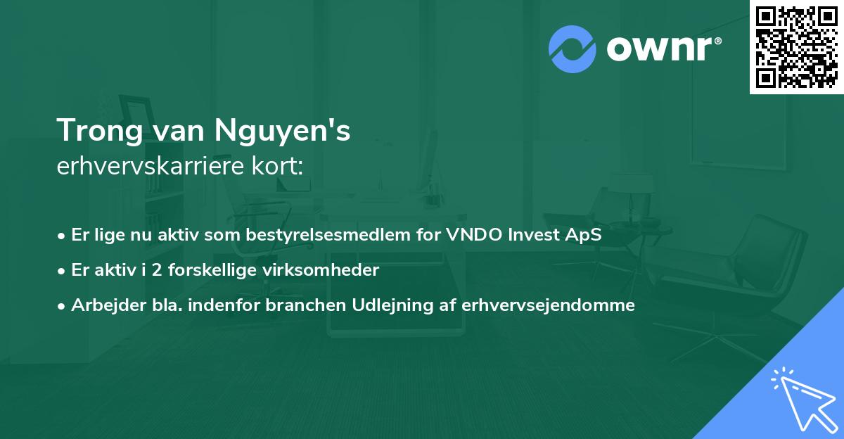 Trong van Nguyen's erhvervskarriere kort