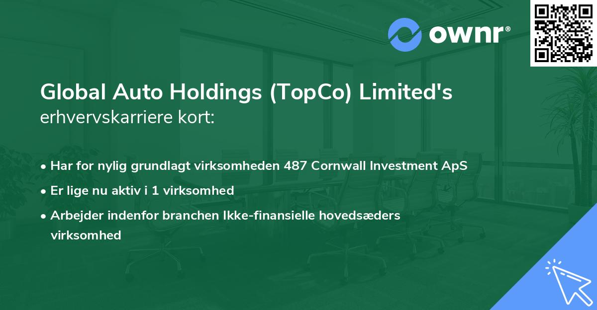 Global Auto Holdings (TopCo) Limited's erhvervskarriere kort