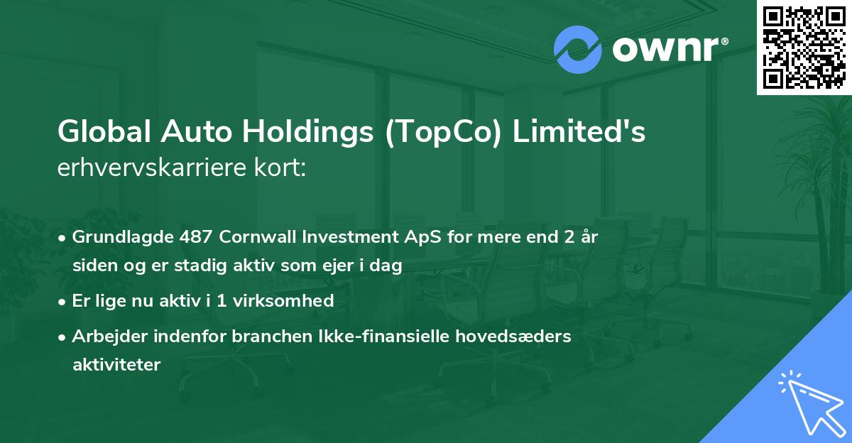 Global Auto Holdings (TopCo) Limited's erhvervskarriere kort