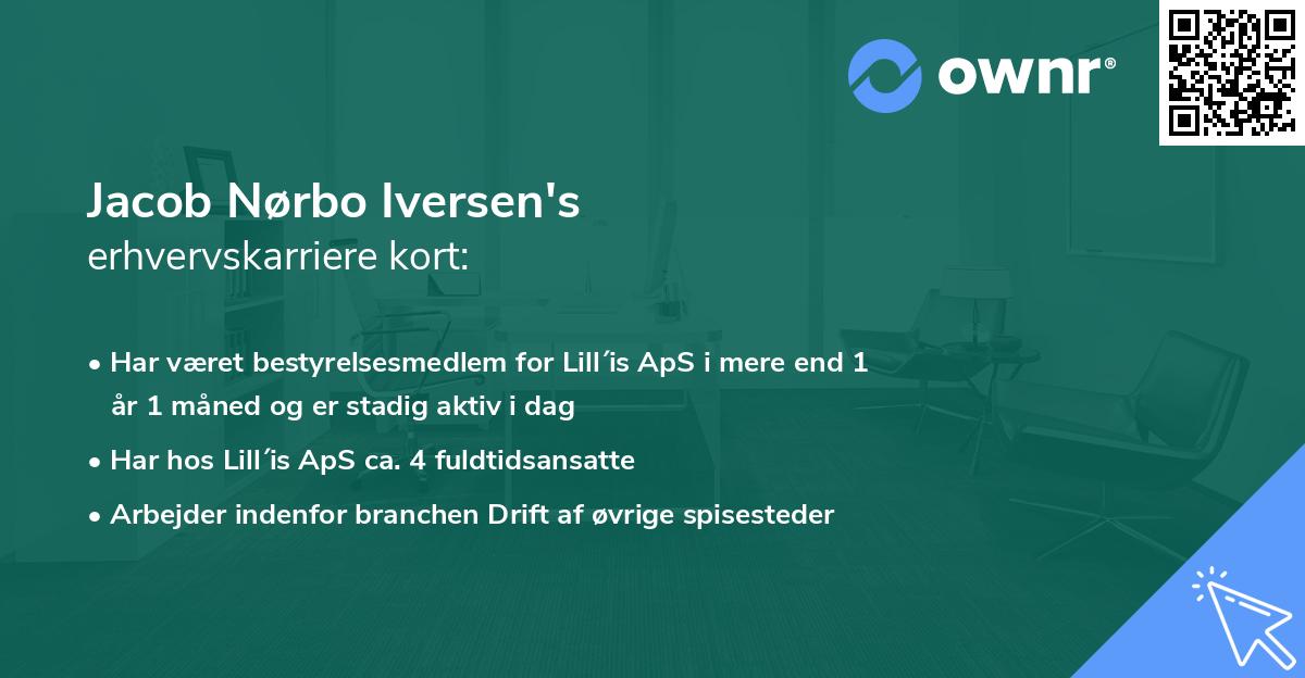 Jacob Nørbo Iversen's erhvervskarriere kort