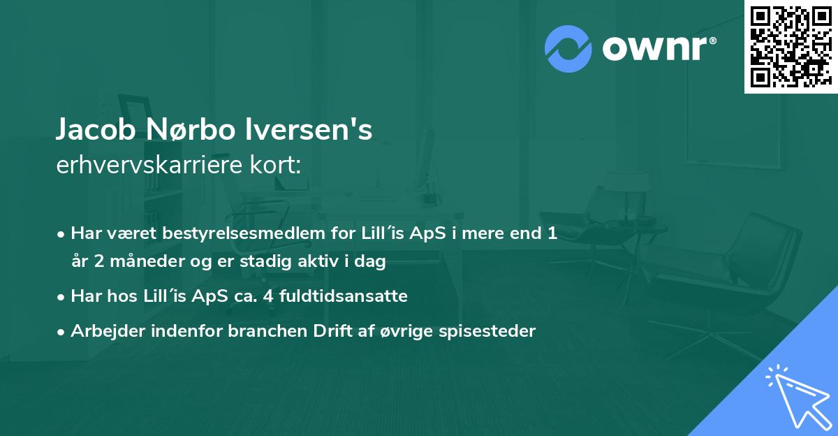 Jacob Nørbo Iversen's erhvervskarriere kort