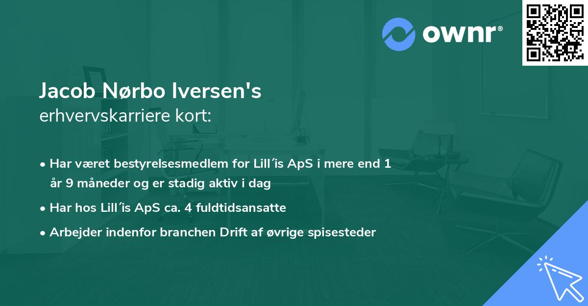 Jacob Nørbo Iversen's erhvervskarriere kort