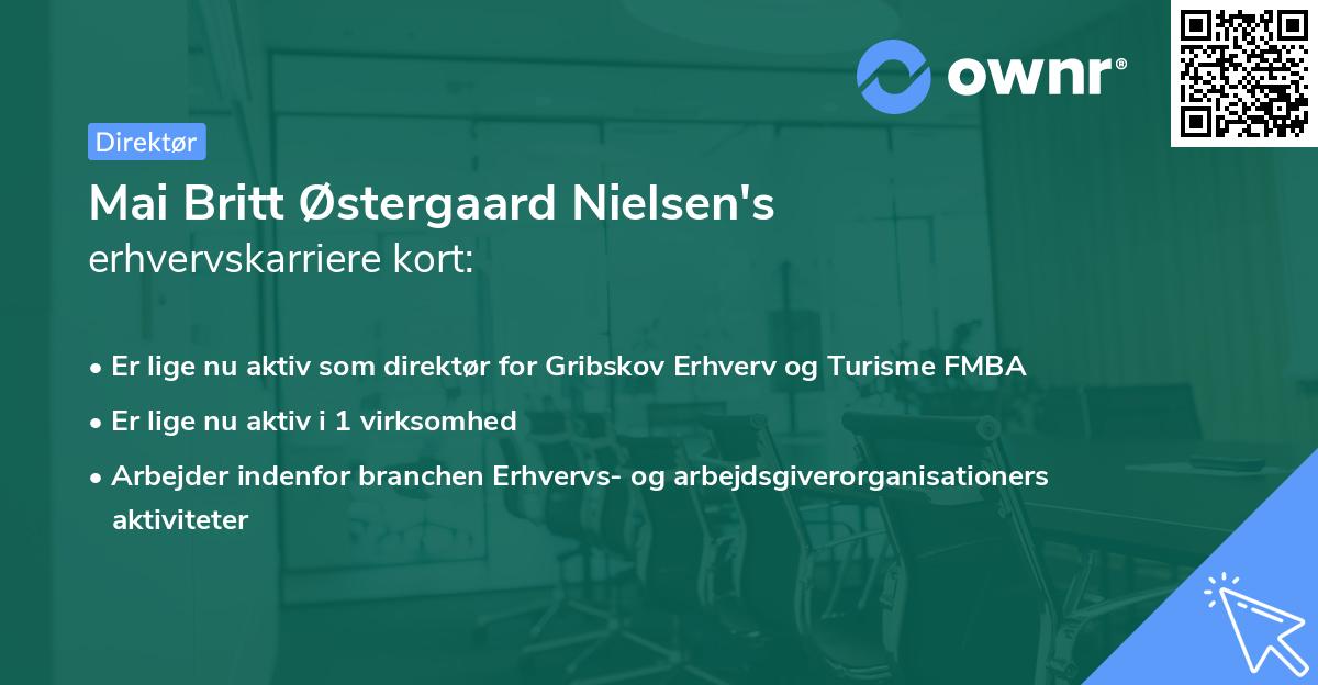 Mai Britt Østergaard Nielsen's erhvervskarriere kort