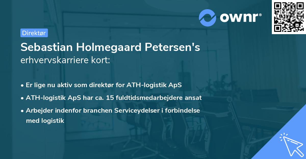 Sebastian Holmegaard Petersen's erhvervskarriere kort
