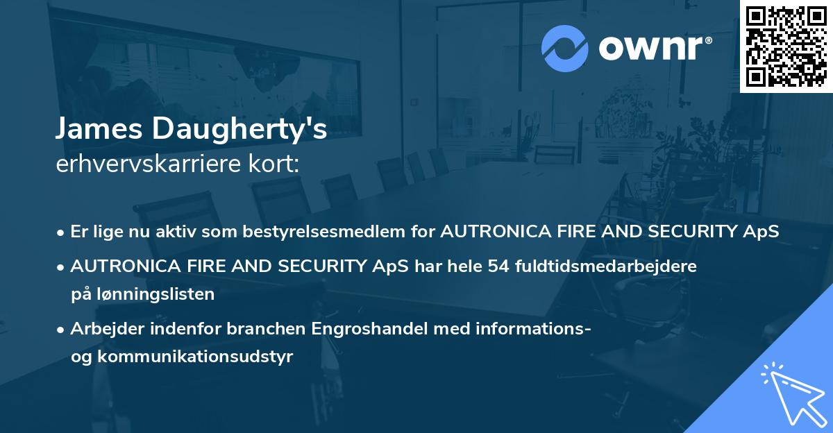 James Daugherty's erhvervskarriere kort