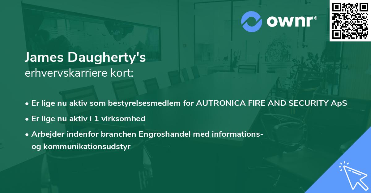 James Daugherty's erhvervskarriere kort