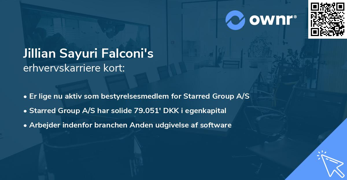 Jillian Sayuri Falconi's erhvervskarriere kort