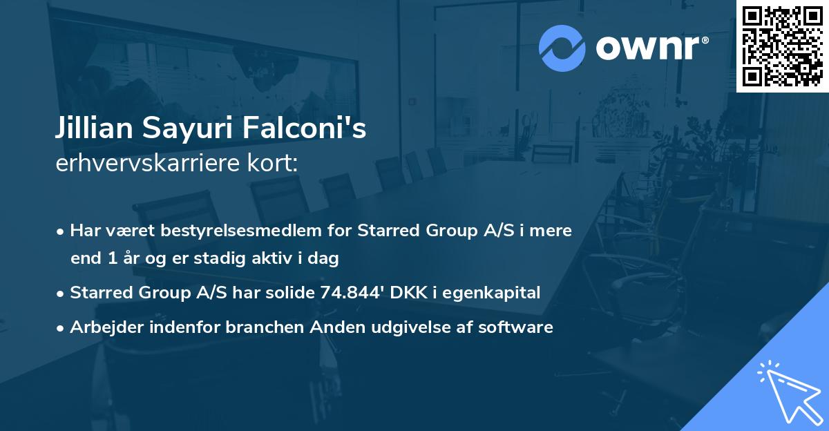 Jillian Sayuri Falconi's erhvervskarriere kort