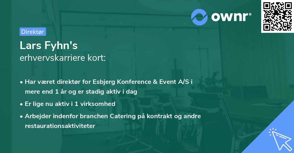 Lars Fyhn's erhvervskarriere kort
