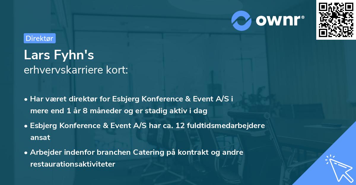 Lars Fyhn's erhvervskarriere kort