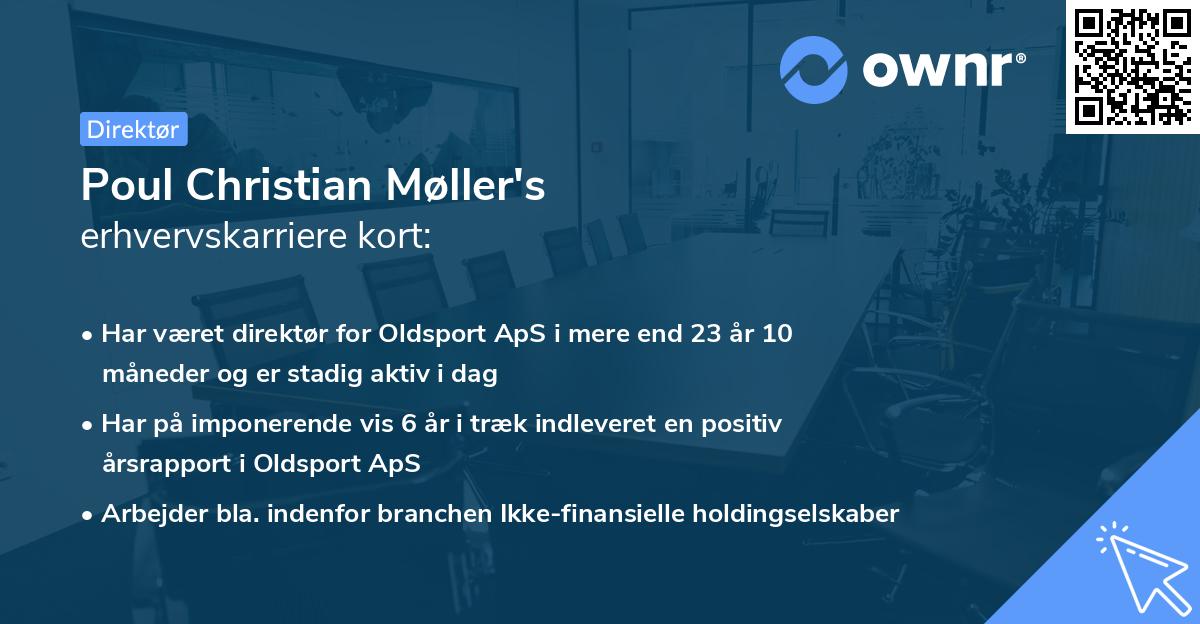 Poul Christian Møller's erhvervskarriere kort