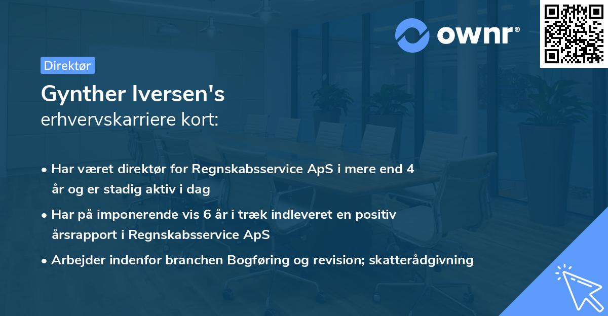 Gynther Iversen's erhvervskarriere kort