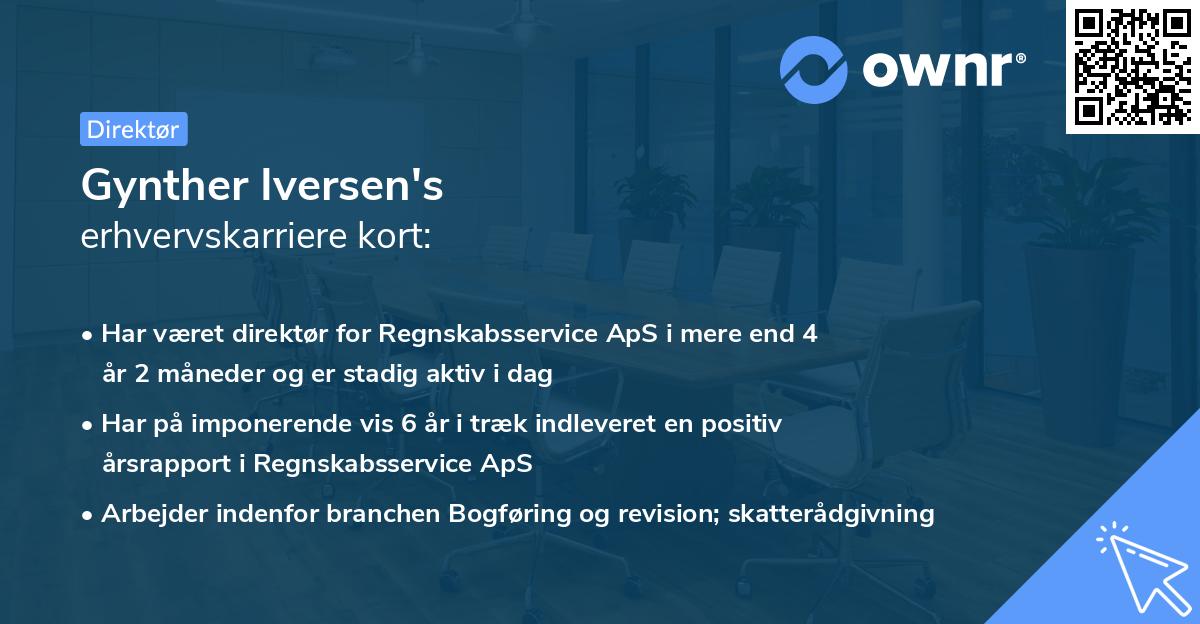 Gynther Iversen's erhvervskarriere kort