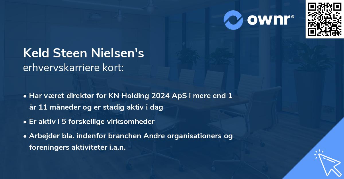 Keld Steen Nielsen's erhvervskarriere kort