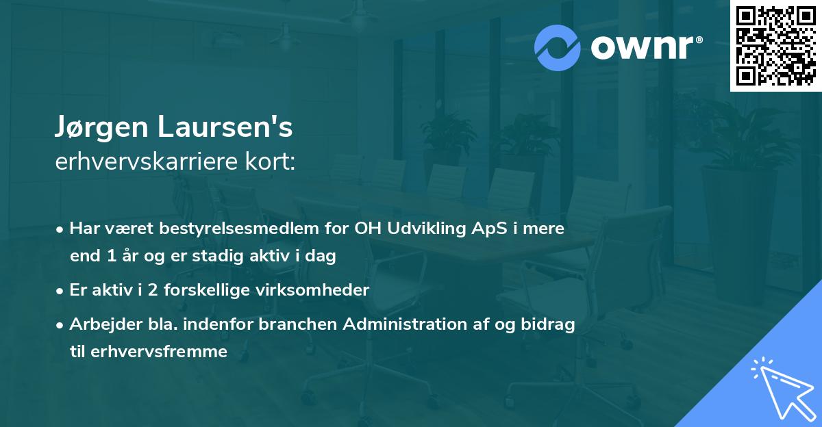 Jørgen Laursen's erhvervskarriere kort