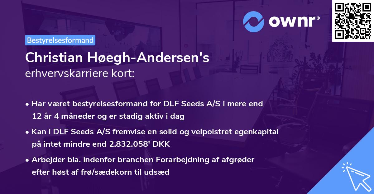 Christian Høegh-Andersen's erhvervskarriere kort