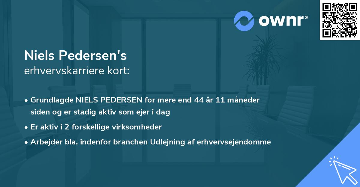 Niels Pedersen's erhvervskarriere kort