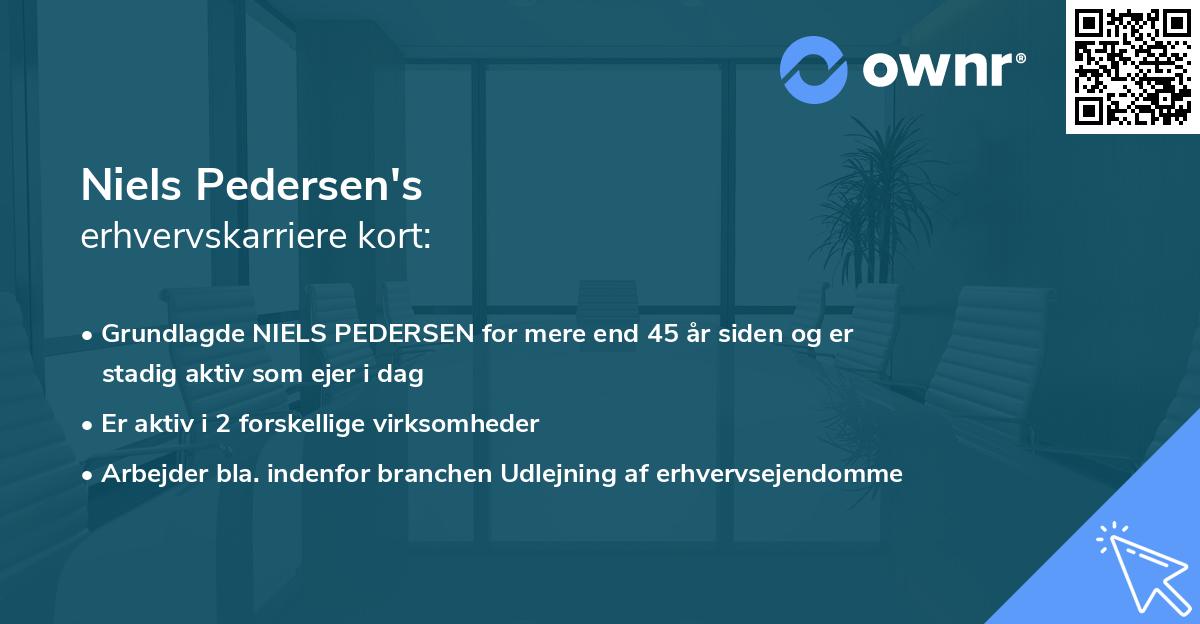 Niels Pedersen's erhvervskarriere kort