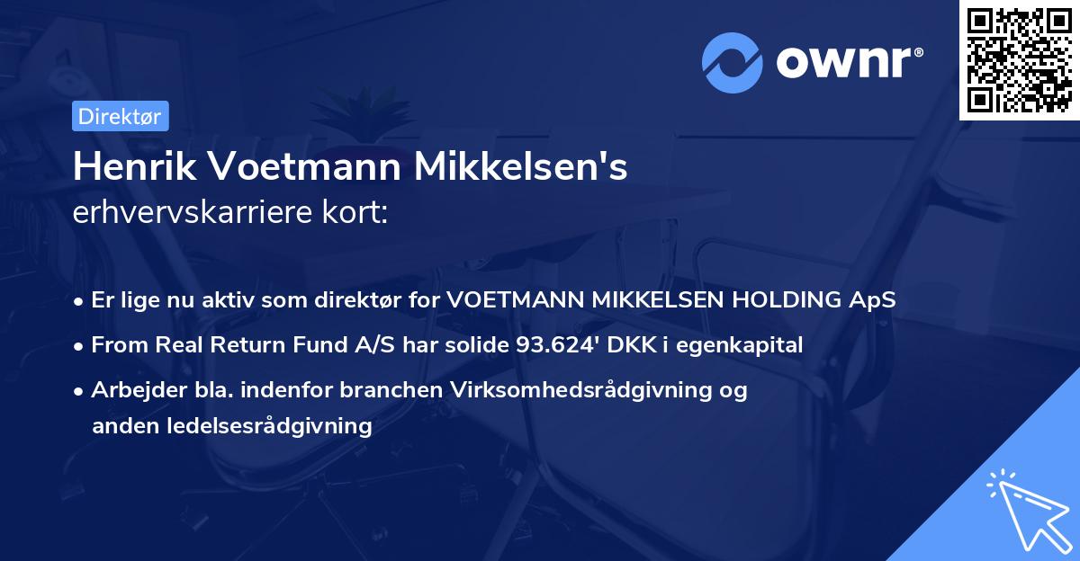 Henrik Voetmann Mikkelsen's erhvervskarriere kort