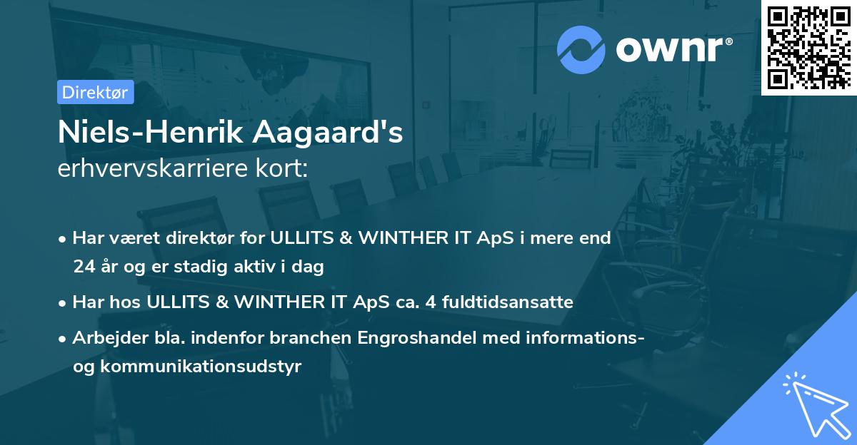 Niels-Henrik Aagaard's erhvervskarriere kort
