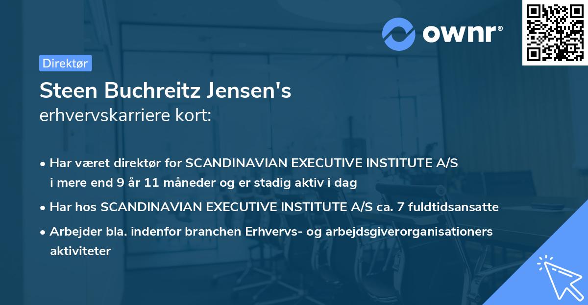 Steen Buchreitz Jensen's erhvervskarriere kort